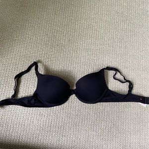 Black Push Up Pink Bra 34A